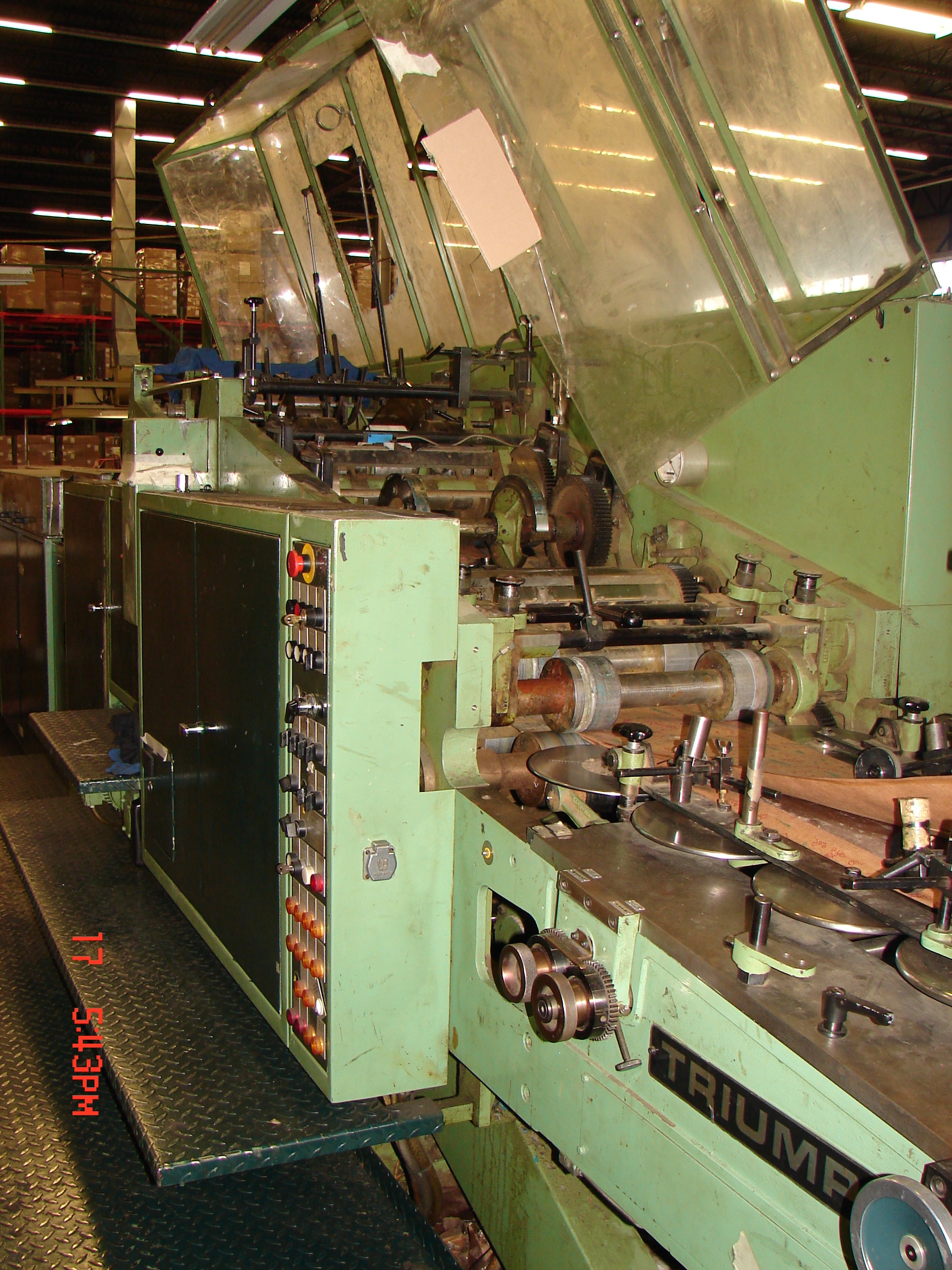Automated bagging machine with production controls and operator interface